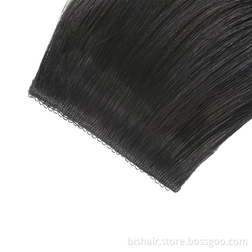 Wholesale 100% Real Remy Seamless Clip-In Hair Extensions, Cuticle Aligned Human Hair Clip In Hair Extension